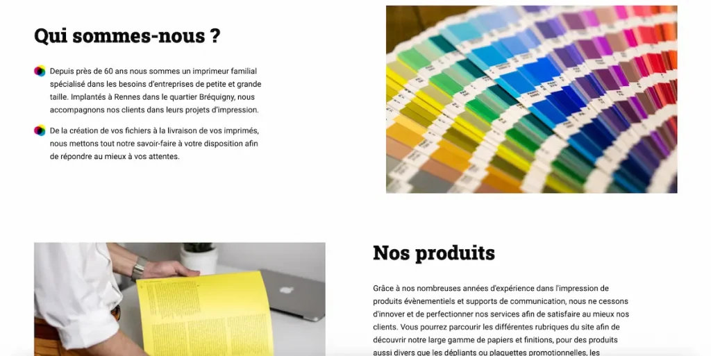 Présentation et produits