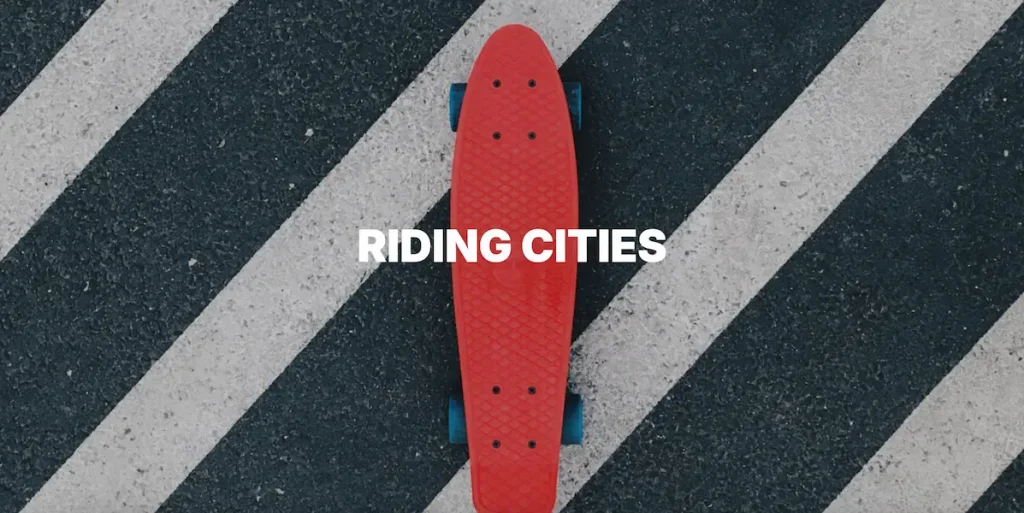 Couverture du site Riding Cities, skateboard