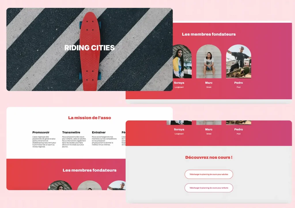 Projet Riding Cities, association de glisse